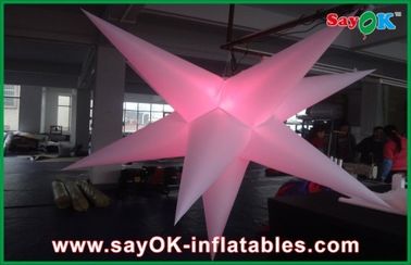 Estrella colgante inflable de la luz de la decoración LED del acontecimiento del partido para hacer publicidad