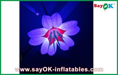 La decoración inflable modificada para requisitos particulares hermosa de la iluminación llevó la flor inflable para la venta