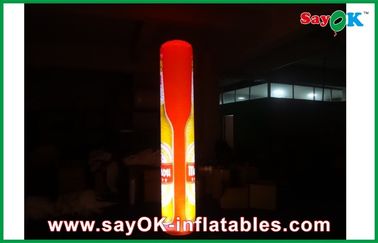 Pilar inflable de la publicidad LED, decoración inflable de la columna de la iluminación con la impresión del logotipo