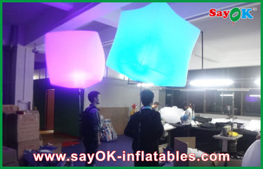 Bola inflable de la mochila de la publicidad LED con la impresión del logotipo