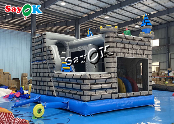 Diapositiva de Dino Stroll Inflatable Bounce House con la bola Pit Pool