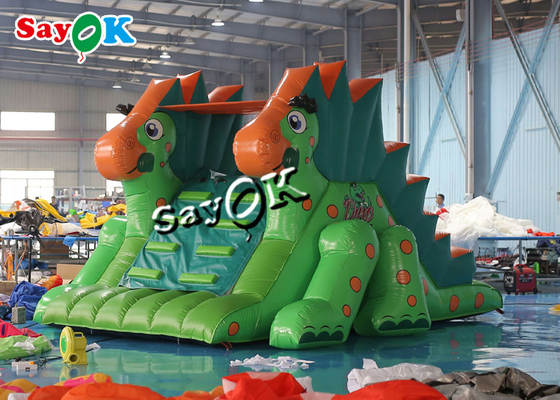 Deslizadores inflables comerciales inflables para niños pequeños Pvc Deslizador seco inflables para dinosaurios Para parque de diversiones al aire libre