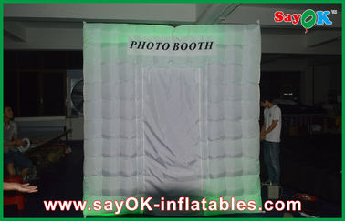 La cabina inflable de la foto emplea la tienda blanca inflable de la iluminación de la cabina de la foto del LED Photobooth con color de 210 D Oxford