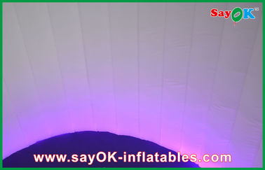 Pared espiral inflable grande 3mH, pared fuerte de la foto del alquiler inflable 4mL X de la cabina del paño LED de Oxford