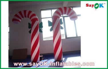 Luces de la Navidad inflables del bastón de caramelo de la decoración de la iluminación de H2.5m