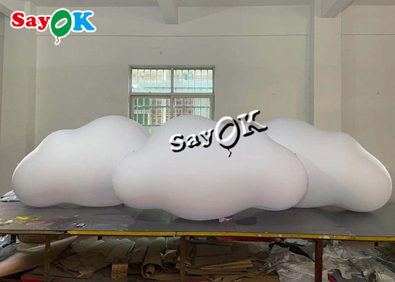 techo inflable de encargo de los productos de 3M el 10ft que cuelga el globo de la nube del PVC con las luces LED