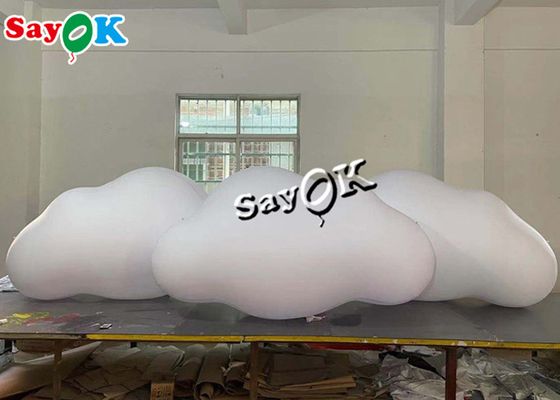 techo inflable de encargo de los productos de 3M el 10ft que cuelga el globo de la nube del PVC con las luces LED