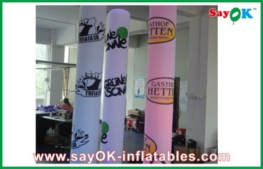 decoración inflable de la iluminación LED del partido de los 2m del pilar inflable de la columna de Advertsing