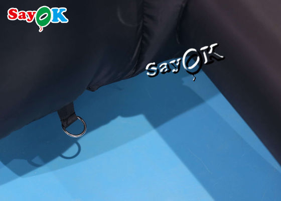 Ir al aire libre carpa inflable ROHS 7.3m 24 pies Negro carpa de canal inflable con puerta