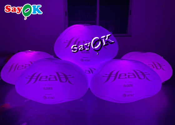 publicidad de los 60cm que cuelga la nube de iluminación llevada hermética inflable con Logo Printing