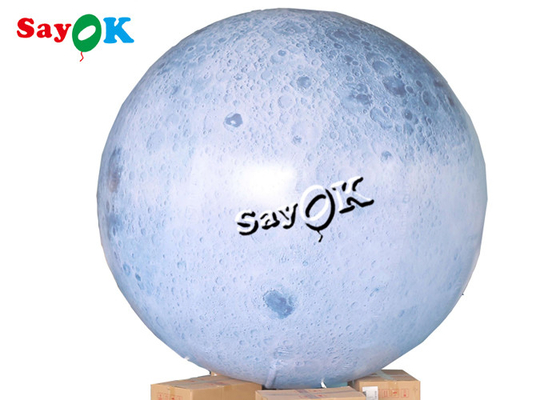 los 6.6ft llevaron el globo inflable de la luna para la exposición al aire libre de la yarda