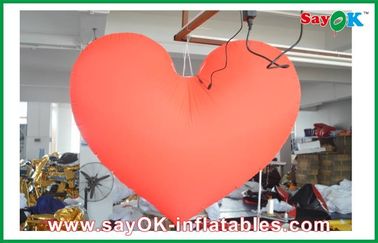 La decoración llevada inflable roja de la iluminación del corazón del acontecimiento/llevó la decoración inflable
