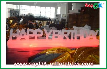 Decoración inflable llevada de la iluminación de la fiesta de cumpleaños modificada para requisitos particulares