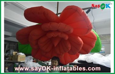 Casarse la decoración inflable de la iluminación/la iluminación inflable roja de la flor