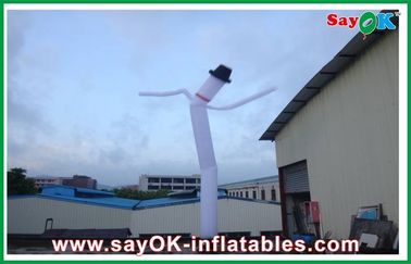 Onda de cielo inflable gigante al aire libre de la muestra de publicidad del bailarín del conducto de aire del PVC que saluda al hombre del baile