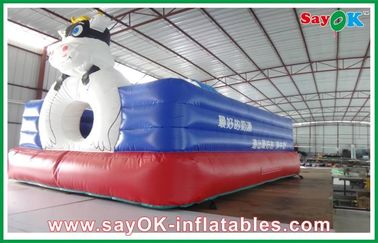 Gorila inflable gigante roja/azul de la vaca del PVC para el parque de atracciones
