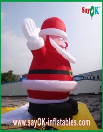 Rojo inflable de Decoratio de los personajes de dibujos animados de Papá Noel del gigante de la Navidad