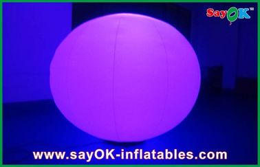 Decoraciones inflables al aire libre del negocio de alquiler, luz llevada inflable de la bola redondeada