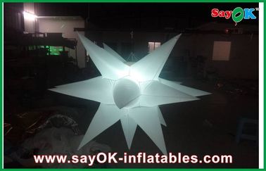 Vaya de fiesta la decoración inflable de la decoración de la iluminación de la estrella/la luz llevada inflable del paño de nylon