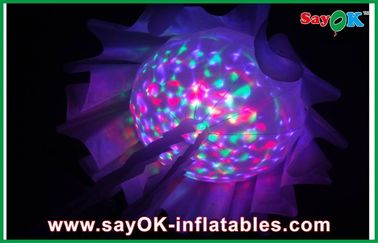 Decoración de iluminación llevada inflable de las medusas del paño de nylon, encendiendo la decoración