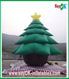 Decoraciones inflables del día de fiesta del árbol de navidad inflable verde