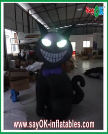gato inflable del 1m - de los 4m Halloween con los alquileres de las gorilas de la Llevar-Iluminación