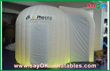 La cabina de la foto de la boda emplea el oro inflable de la cabina de la foto de 4 de x 3 de los x 2.5m dentro de la prenda impermeable exterior blanca