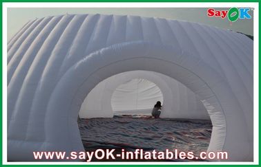 Tienda inflable del aire del banquete de boda de la tienda del paño inflable gigante al aire libre de Oxford, tienda del aire del diámetro los 5m para acampar
