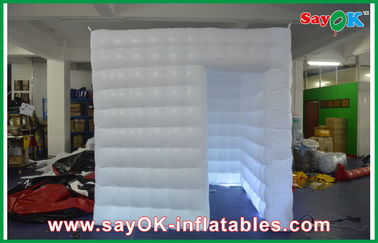 El paño blanco/PVC de Oxford de la foto de la cabina del recinto de la cabina móvil impermeable segura inflable de la foto cubrió
