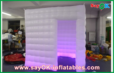 El paño blanco/PVC de Oxford de la foto de la cabina del recinto de la cabina móvil impermeable segura inflable de la foto cubrió