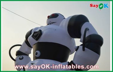 Personajes de dibujos animados inflables blancos/del negro, robot inflable del paño de Oxford