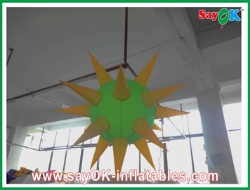 Verde de la decoración inflable de la iluminación del ventilador y amarillo modernos