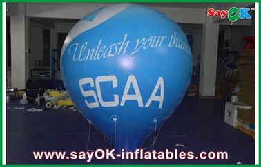 helio inflable del globo del PVC de 0.18m m modificado para requisitos particulares para el acontecimiento al aire libre