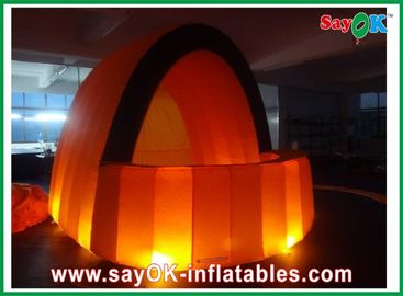Barra anaranjada publicitaria inflable de Inflatalbe del paño de la cabina hermética para el Pub/el acontecimiento con la iluminación llevada