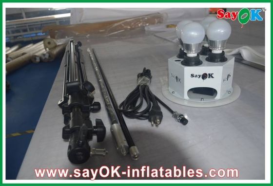 El RGB enciende SGS de nylon inflable ROHS del paño de la decoración 190T de la iluminación con el soporte