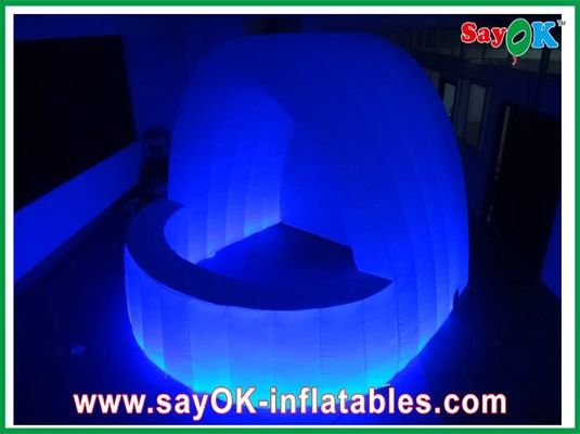 Tienda de trabajo inflable Iluminación LED Barra inflable blanca Durable Para la celebración de bodas Mejor tienda de trabajo inflable
