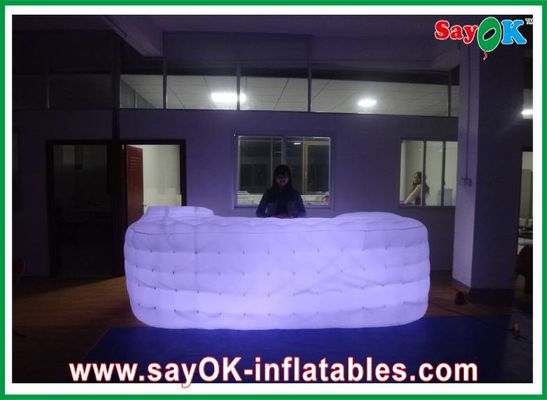 Sofá de cubo personalizado, decoración para fiestas, Sofá LED inflable en venta
