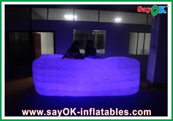 Sofá de cubo personalizado, decoración para fiestas, Sofá LED inflable en venta