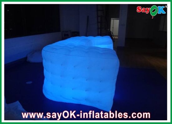 Sofá de cubo personalizado, decoración para fiestas, Sofá LED inflable en venta