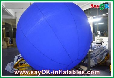La bola inflable al aire libre azul modificada para requisitos particulares con 12 colores llevó luces
