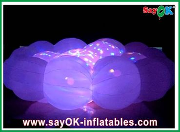 Accesorios inflables de bola LED de fiesta blanca nube inflable de color blanco para discoteca