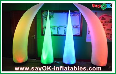 Impresión inflable modificada para requisitos particulares moda del logotipo de la luz del LED con el ventilador