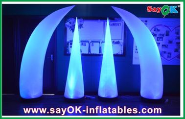 Impresión inflable modificada para requisitos particulares moda del logotipo de la luz del LED con el ventilador