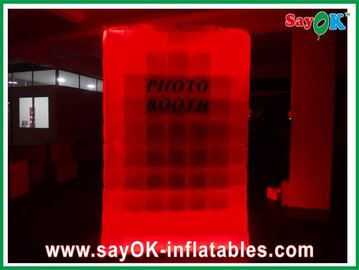 Las decoraciones inflables del partido 12 luces LED inflables explotan Photobooth que imprime el SGS para el acontecimiento del festival