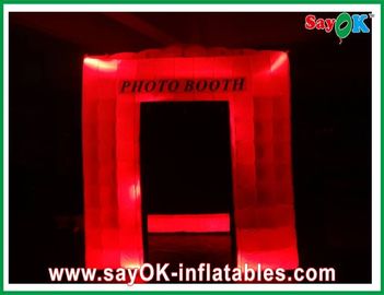 Las decoraciones inflables del partido 12 luces LED inflables explotan Photobooth que imprime el SGS para el acontecimiento del festival
