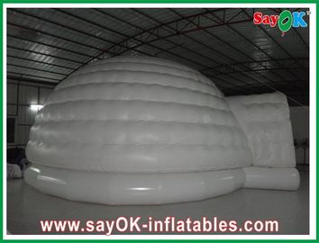 CE blanco de los 10m Customed del iglú de la prenda impermeable de Oxford del paño de la tienda inflable inflable abovedada del aire