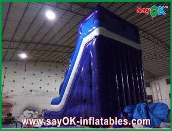 0.55mm PVC Deslizador de agua inflable L6 X W3 X H5m Impermeable 3 capas Deslizador inflable para piscina