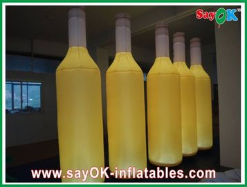 Decoración inflable de la iluminación de H2m, botella de vino inflable del paño de nylon 190T