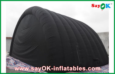 Tienda inflable impermeable negra del aire con el paño de Oxford y capa del PVC para la tienda inflable del trabajo de Ourdoor