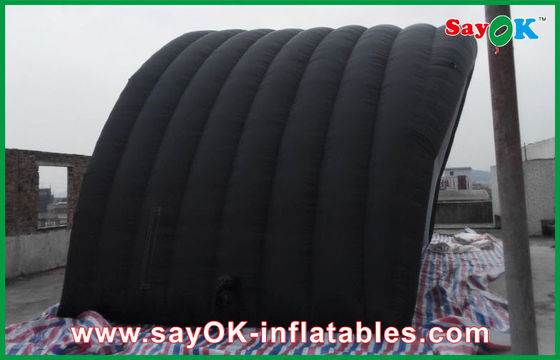 Tienda de trabajo inflable impermeable negra con tela de Oxford y revestimiento de PVC para nuestra tienda de trabajo inflable